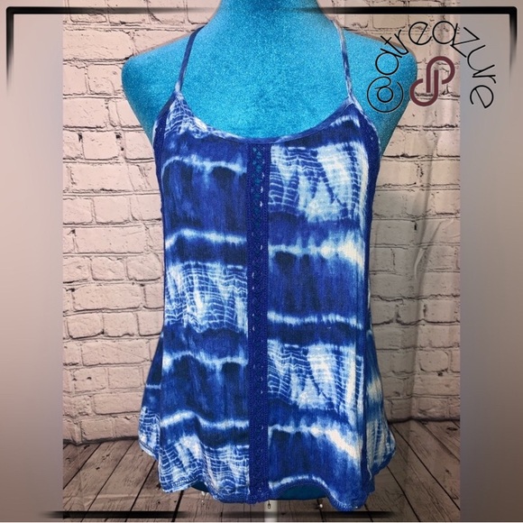 🈹 NOBO Blue Tie Dye Top - Picture 1 of 7